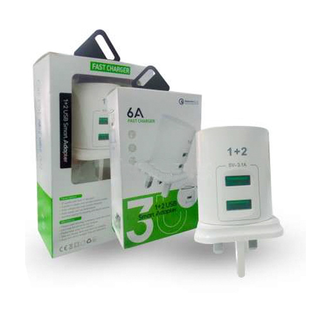 2 Ports USB 6A Fast Charger
