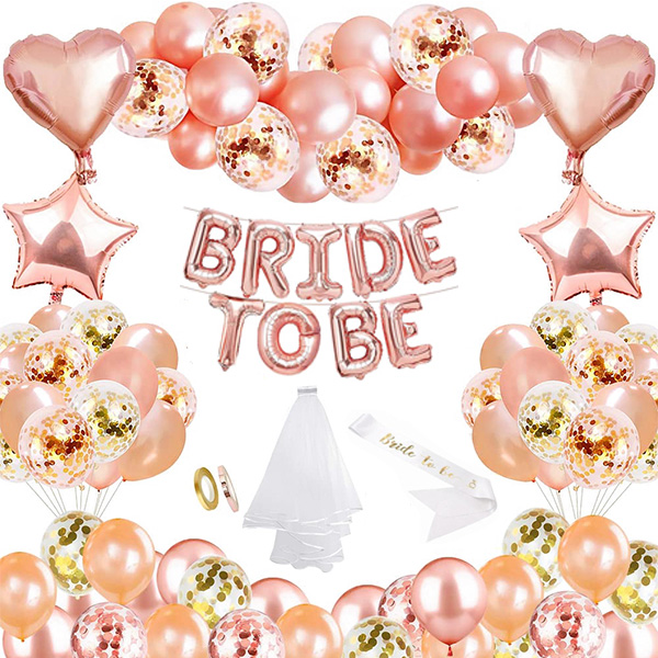 Bride To Be Party Decorations Balloons Set