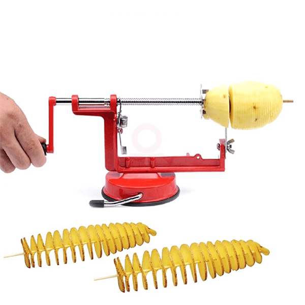 Spiral Potato Slicer Cutting Machine