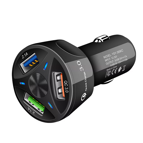 Quick Charge 3.0 3 Usb Ports Car Charger