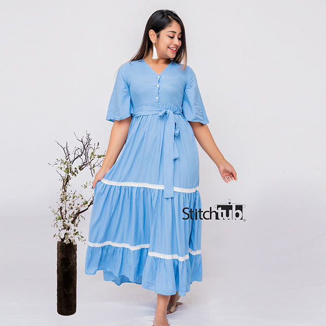CIELO RUFFEL MAXY DRESS