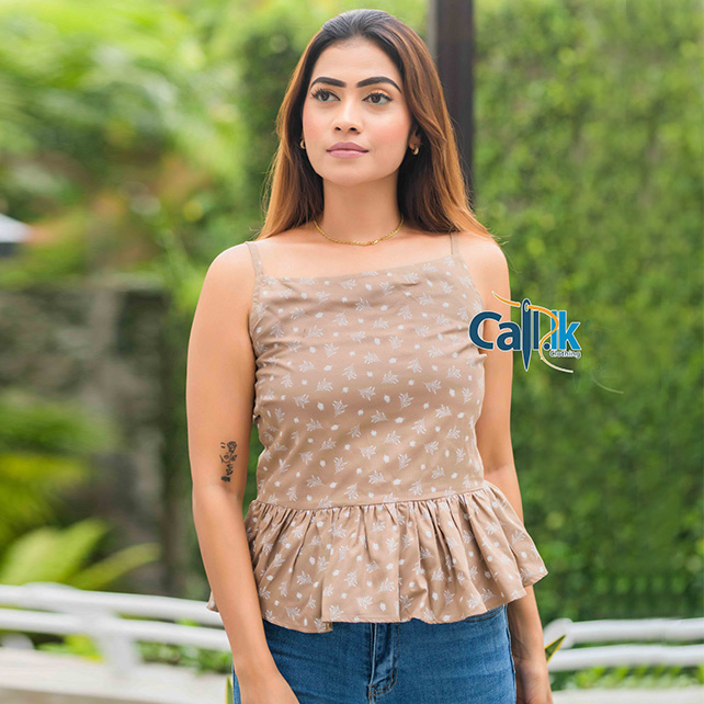 TEINT PRINTED FORAL TOP