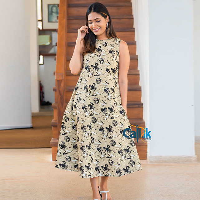 IRIS LINEN POCKET DRESS