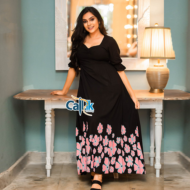 Flor Rosa Maxy Dress