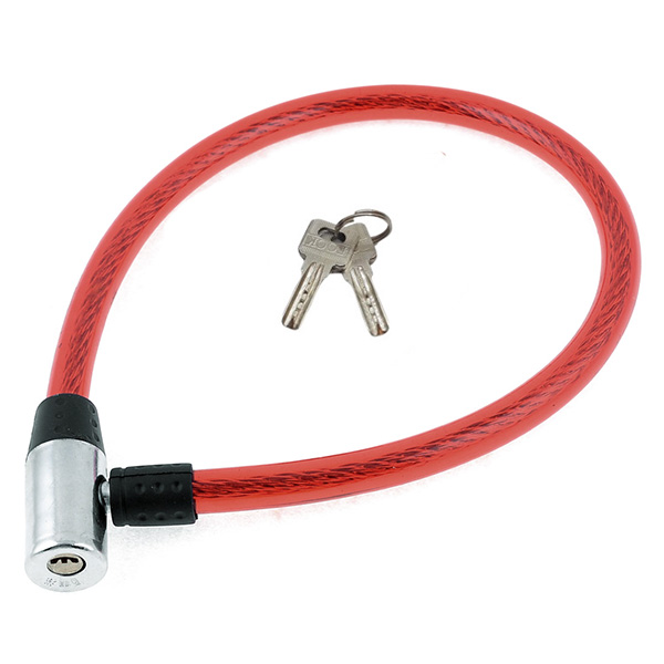Wire Rope Bicycle Ring Lock With 2 Keys