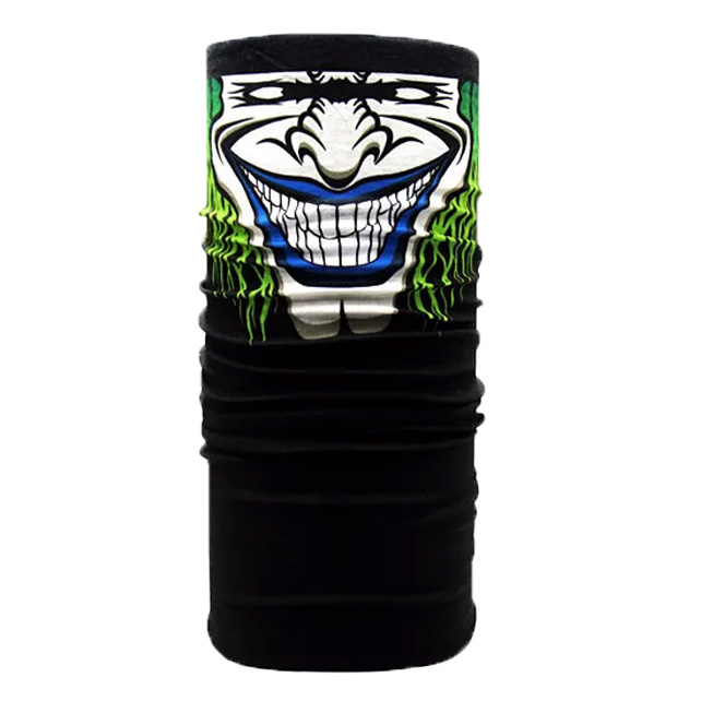 Motorcycle Green Joker Skull Face Mask (CM1911)