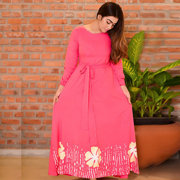 Rose Bloom Maxy Dress