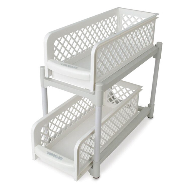 Portable 2 Tier Basket Drawers