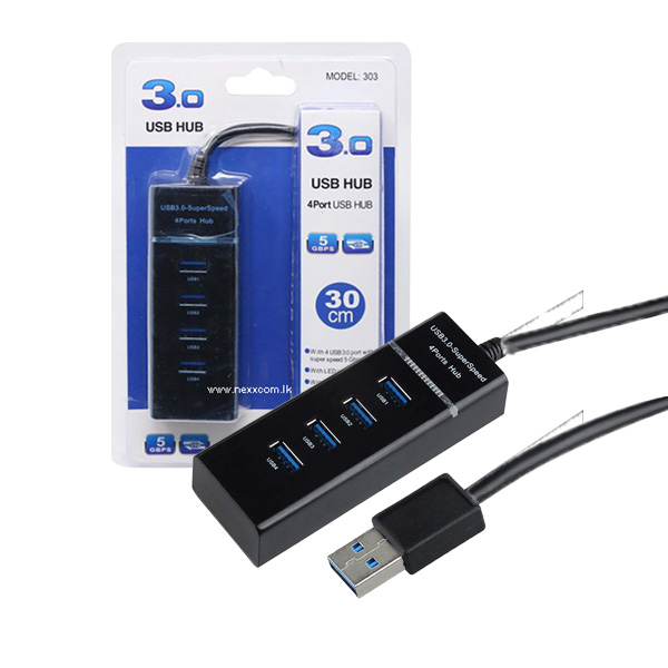 USB 3.0 4 Port hub 30cm