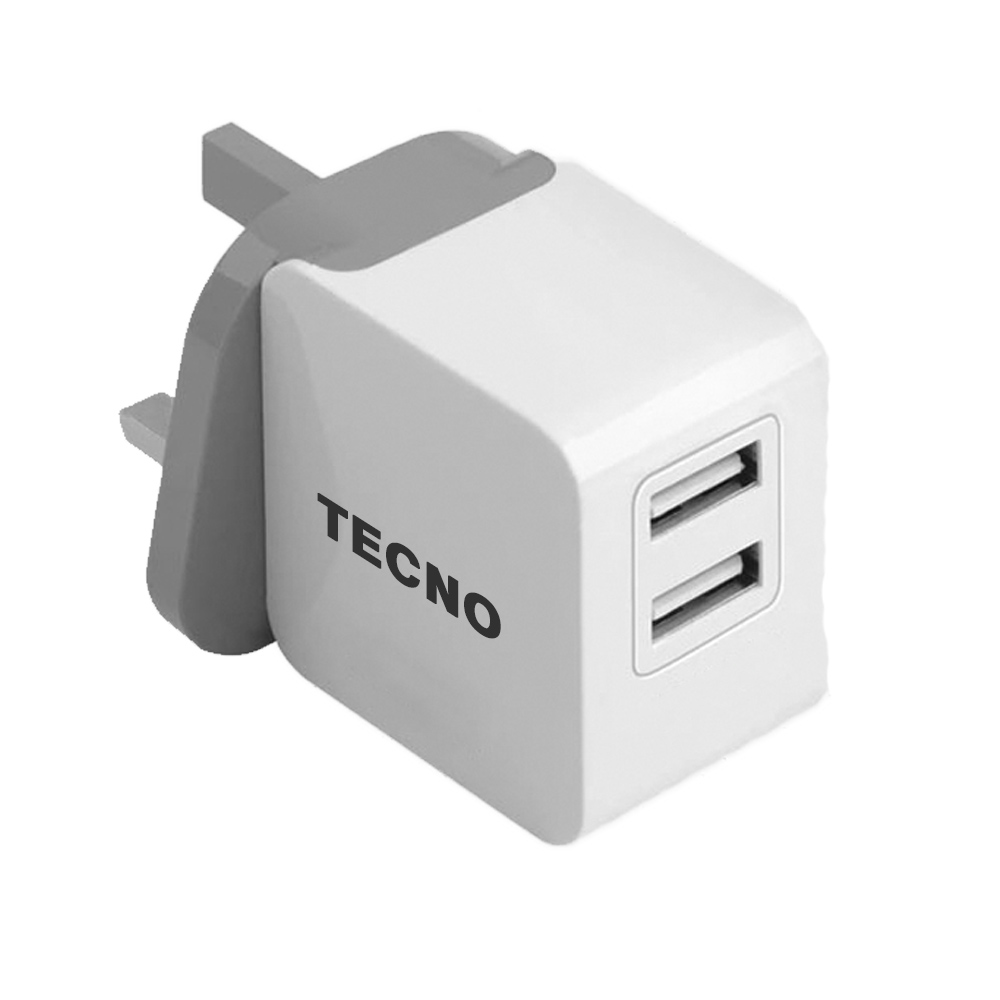 Tecno Dual USB Charger Adapter