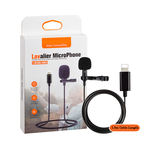 Lavalier Recording Microphone Lightning For I Phone