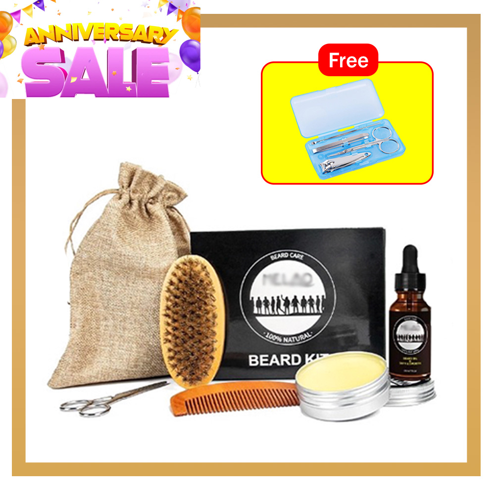 Beard Grooming Care Kit for Men (4 PCS manicure set)