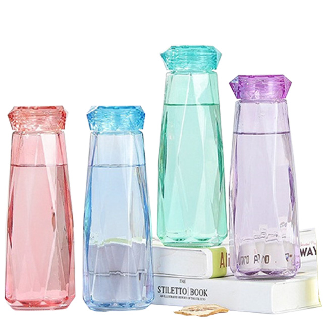 Diamond Glass Water Bottle